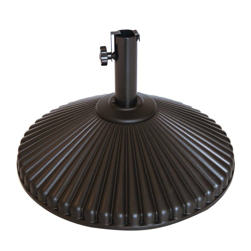 Brown Plastic Patio Umbrella Base F77207