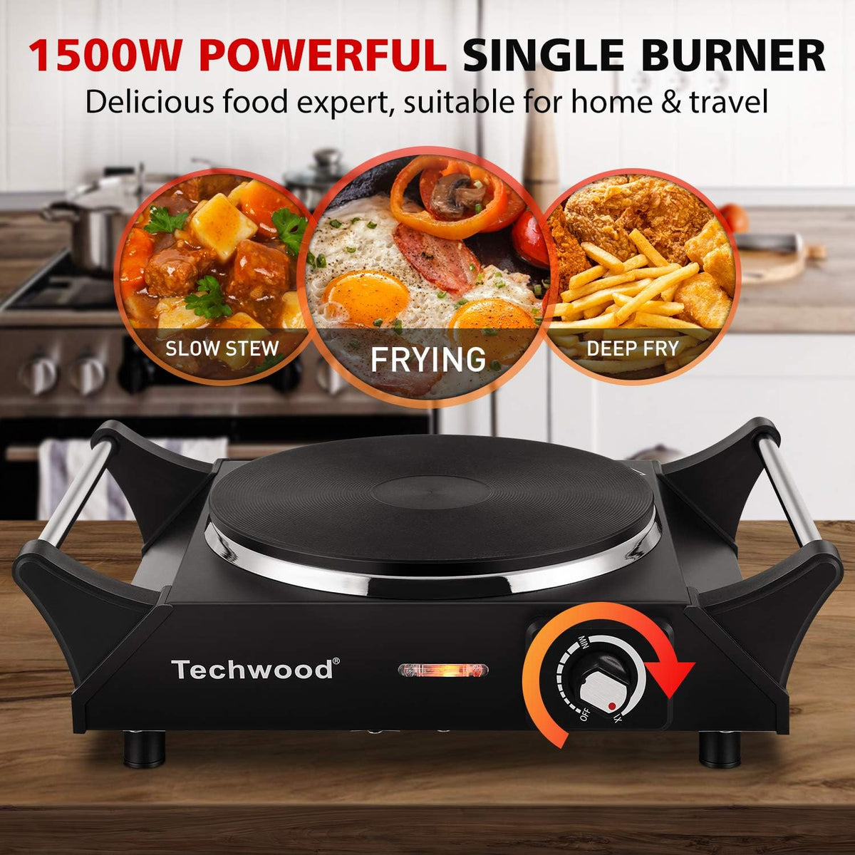 Portable Electric Hot Plate 1200W Single Burner S1441