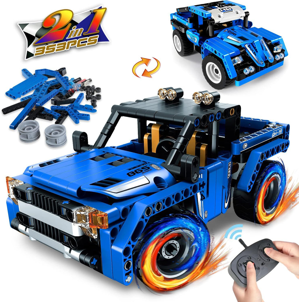 STEM Building Toys 2-in-1 Remote Control Car Building Kits B450