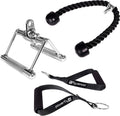 Cable Machine Attachment Set with Tricep Rope, Handles and V Row Handle P757