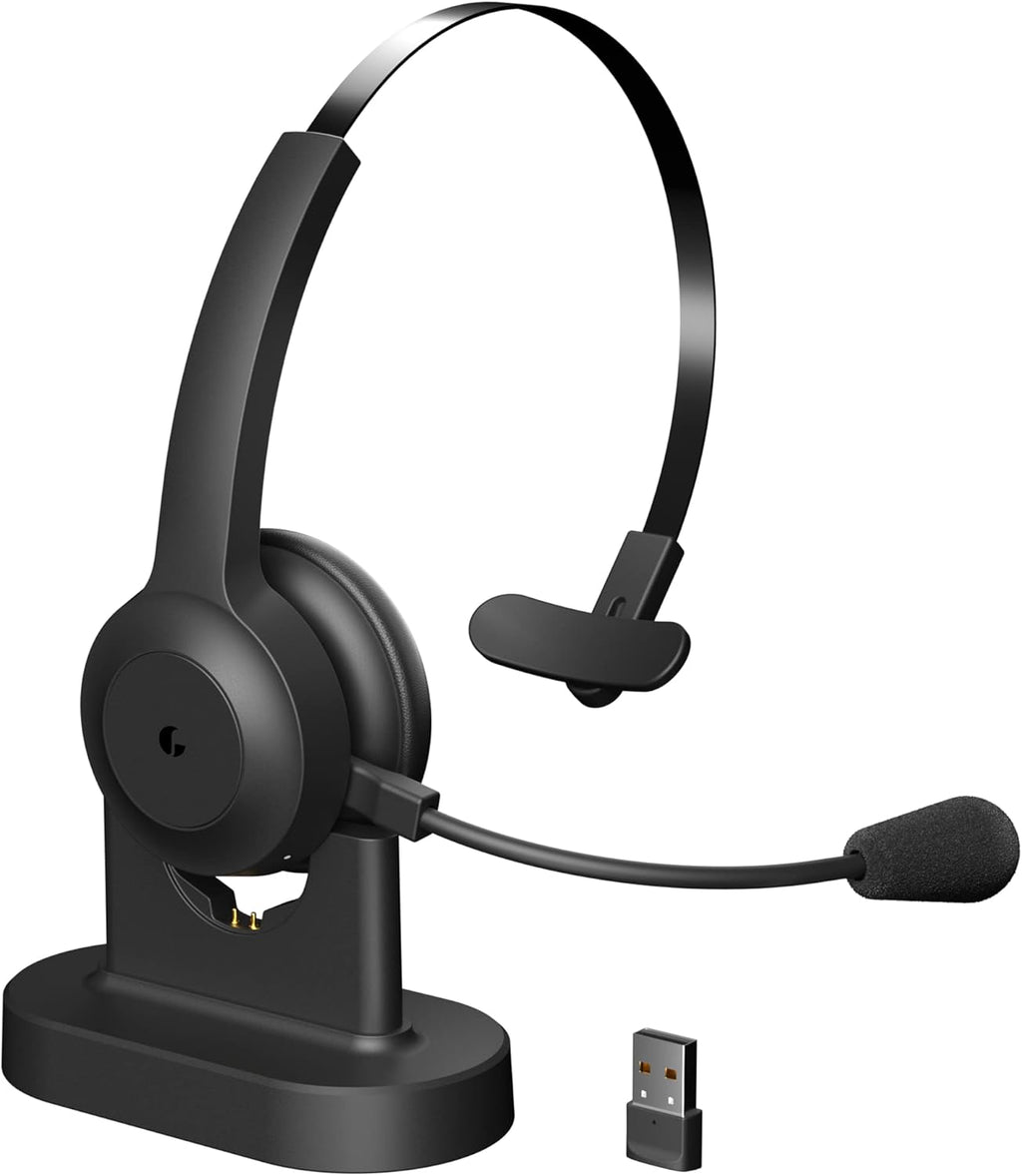 Bluetooth Headset with Microphone, AI Noise Cancelling, 35 Hrs Talk Time F71328