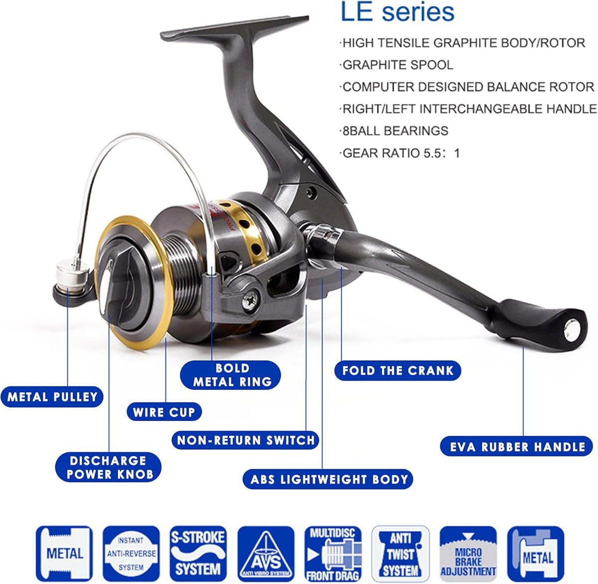 6FT 9FT Carbon Fiber Telescopic Fishing Rod and Reel Combo C288