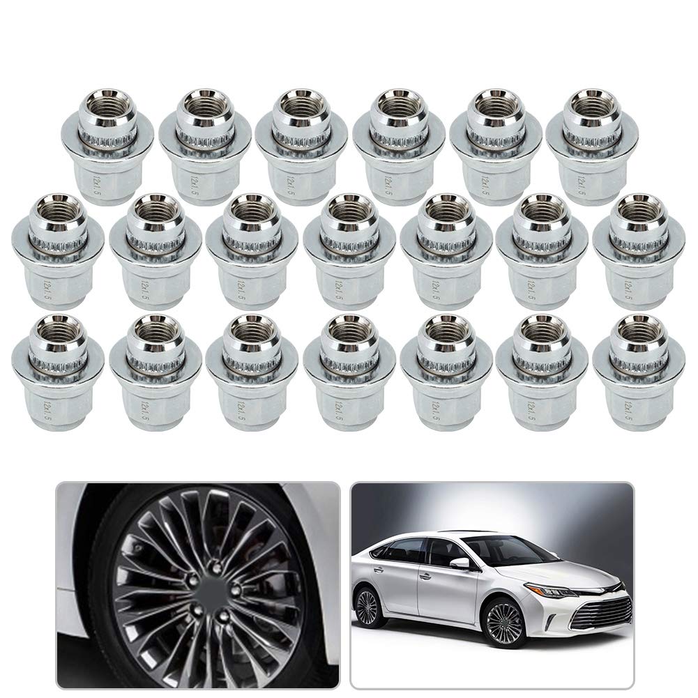Silver Steel Wheel Nut 20 Pieces G6233