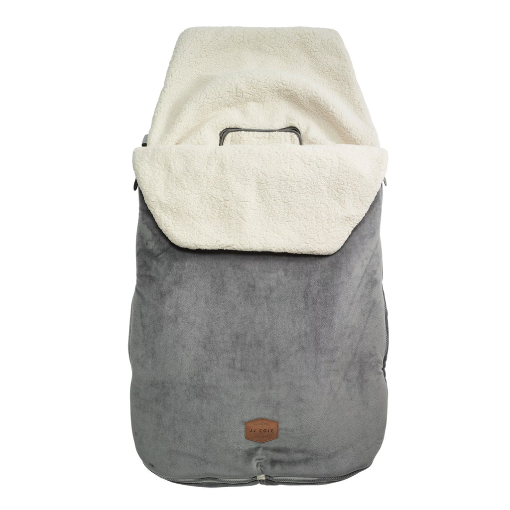 Sherpa-Lined Toddler Car Seat Cover and Bunting Bag Black K2952
