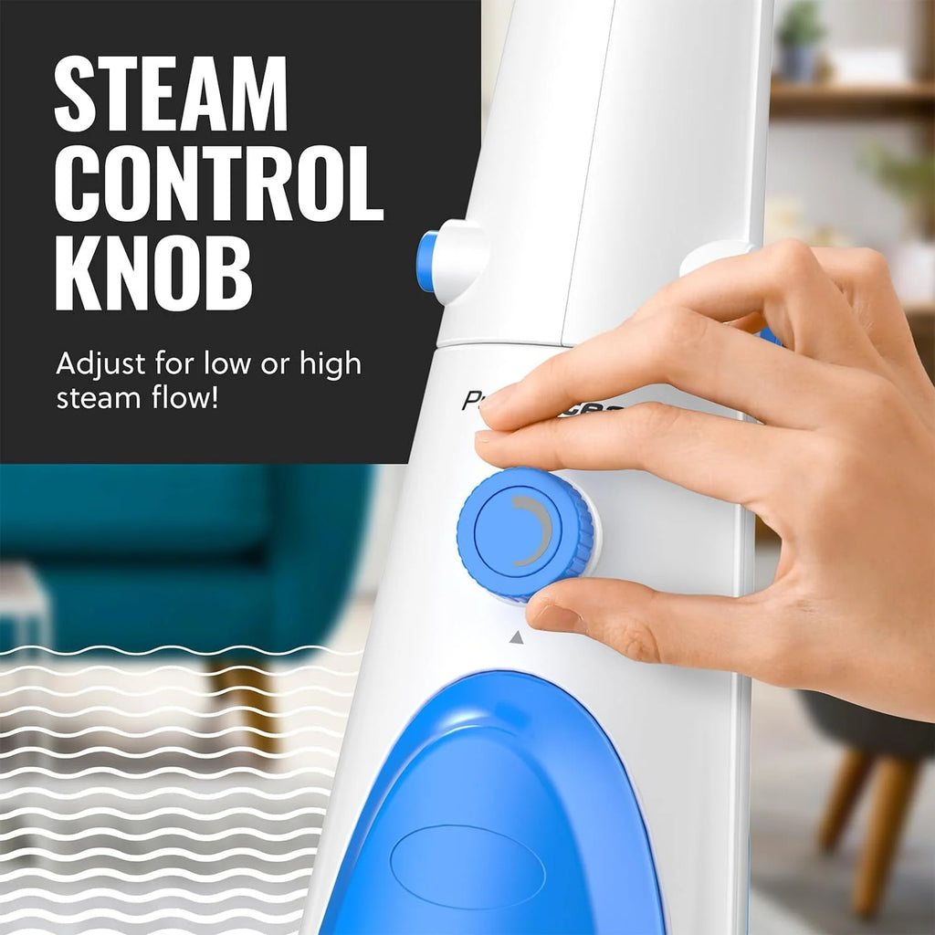 10-in-1 Steam Mop with Detachable Handheld Steam Cleaner E408