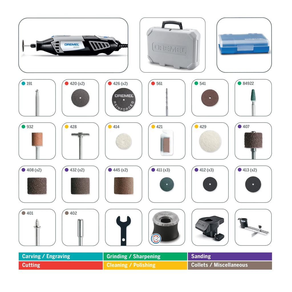 Variable Speed Rotary Tool Kit with 30 Accessories W3032