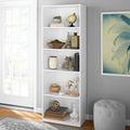 5-Shelf Bookcase with Adjustable Shelves, White X311871