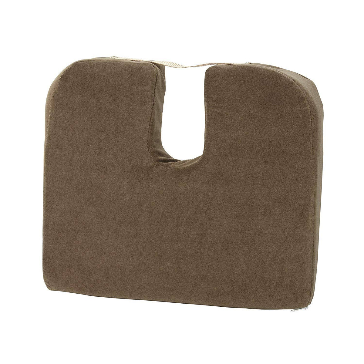 Compact Car Cushion Velour Tan Q768783