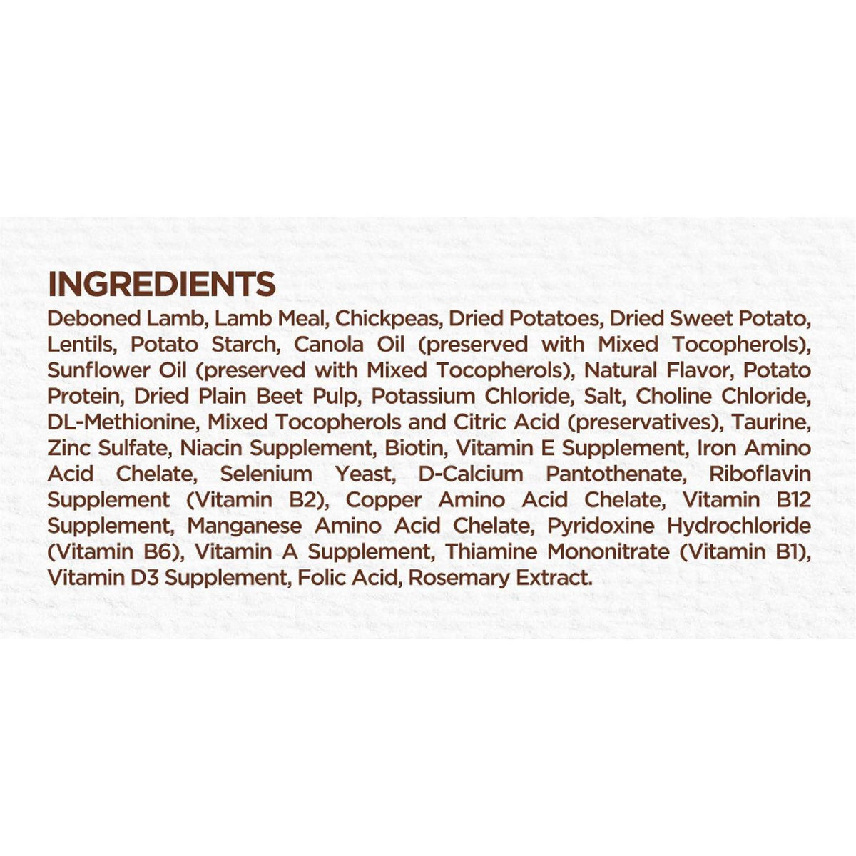 Limited Ingredient Diet Lamb & Sweet Potato Dry Dog Food K8769