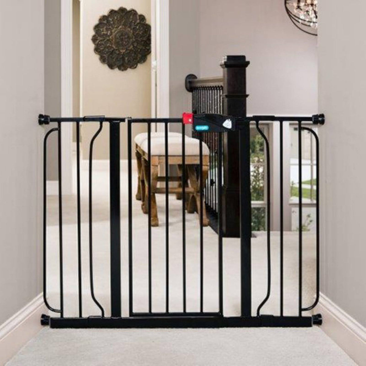 Black Extra Wide Baby Gate A616