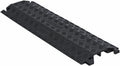 Black 2 Channel Polyurethane Cable Protectors R693