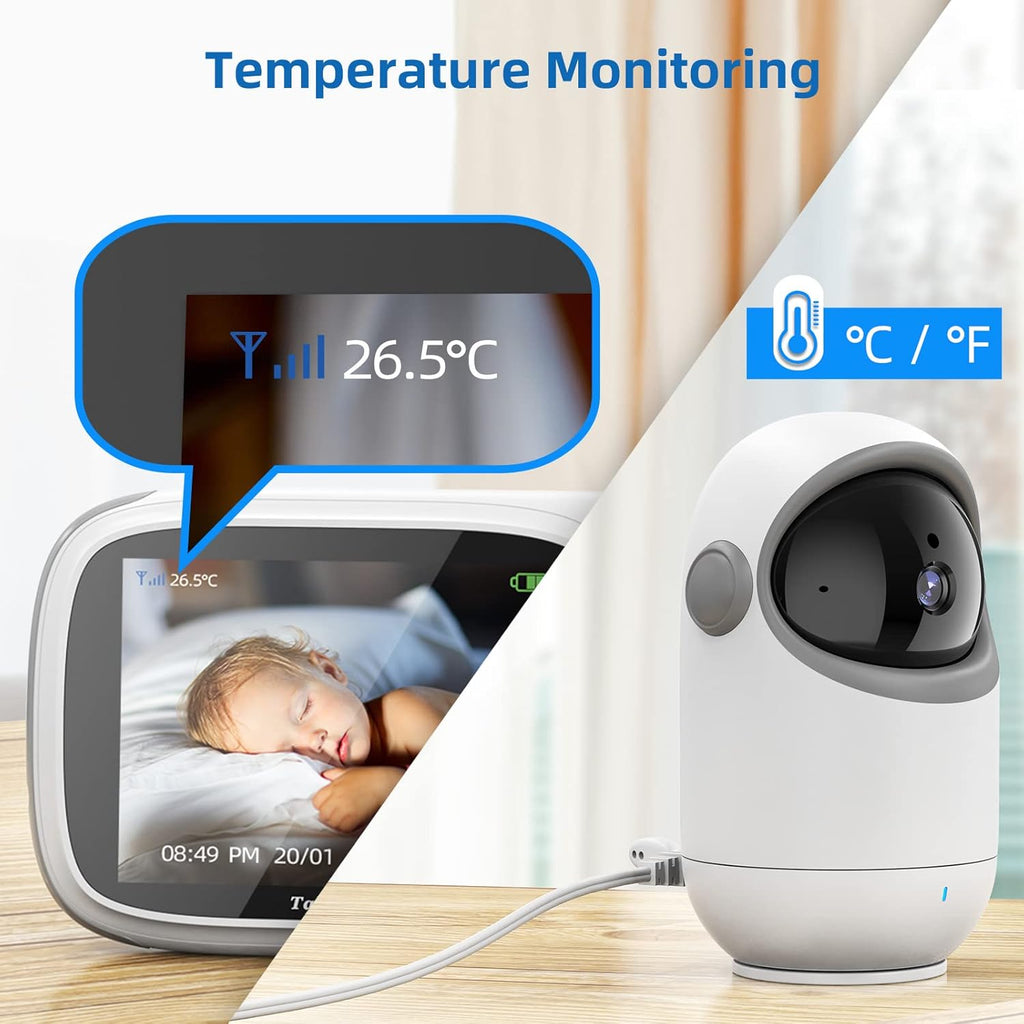 Video Baby Monitor with Camera and Audio, Two-Way Audio, Night Vision S950