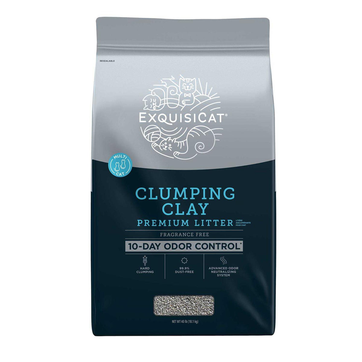 Clumping Multi-Cat Clay Cat Litter N127