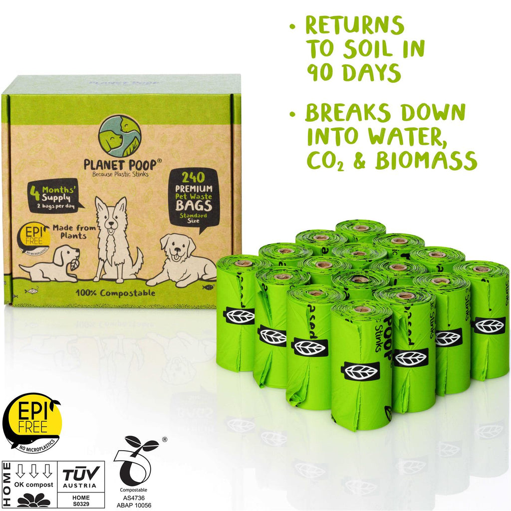 Compostable Dog Poop Bags on Refill Rolls F51296
