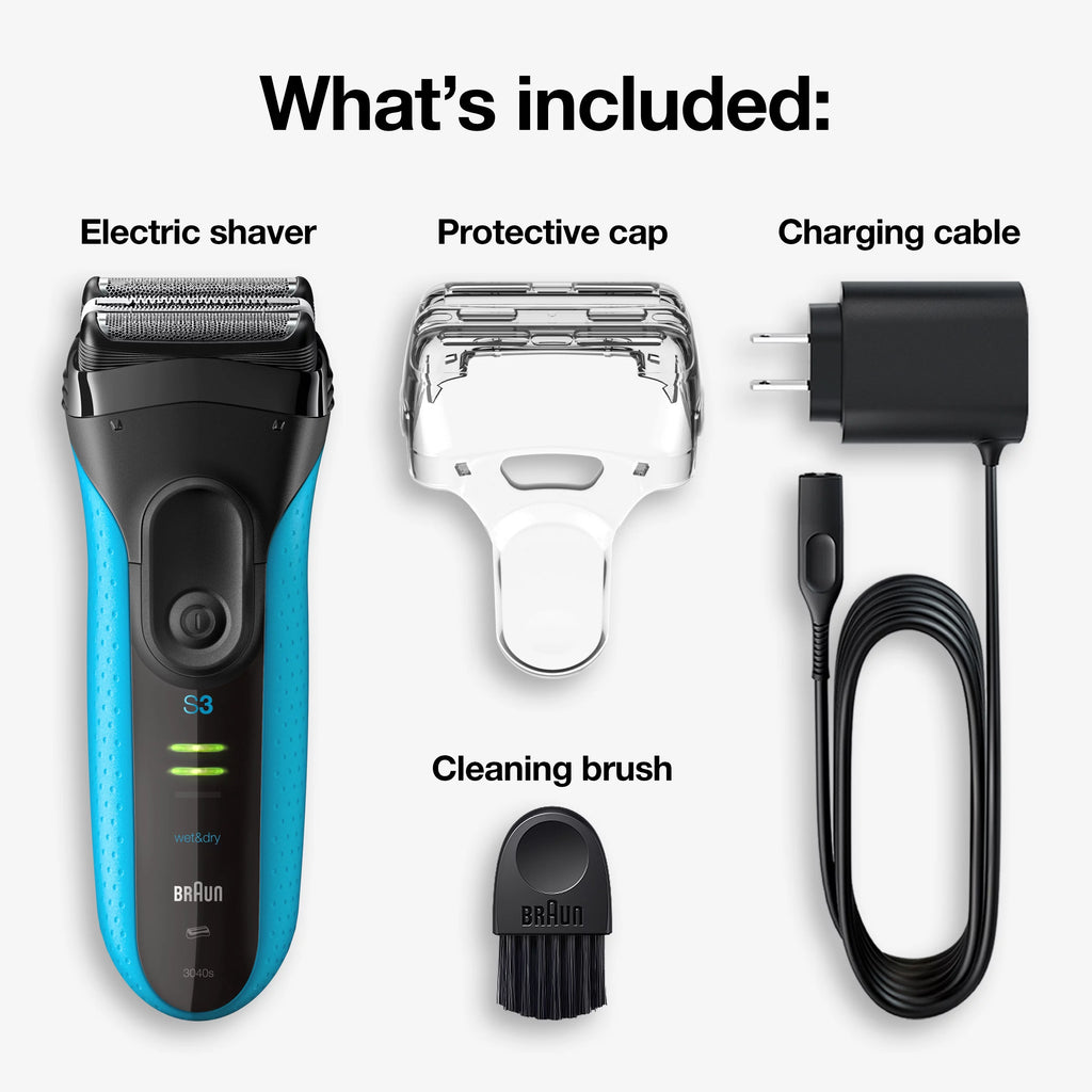 Rechargeable Wet Dry Electric Shaver with Precision Trimmer M7730