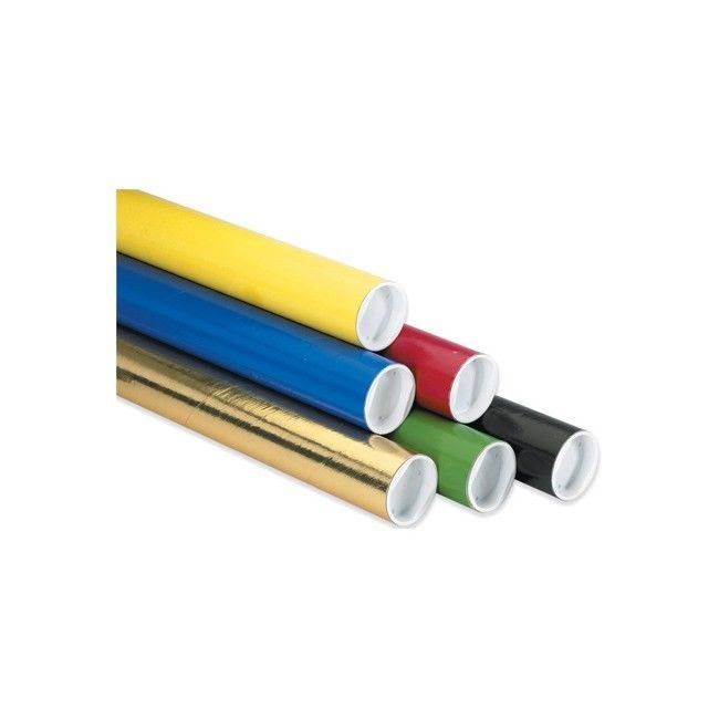 Black Mailing Tubes with Caps S269366