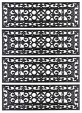 Set of 4 Anti-Slip Rubber Stair Tread Mat W475067