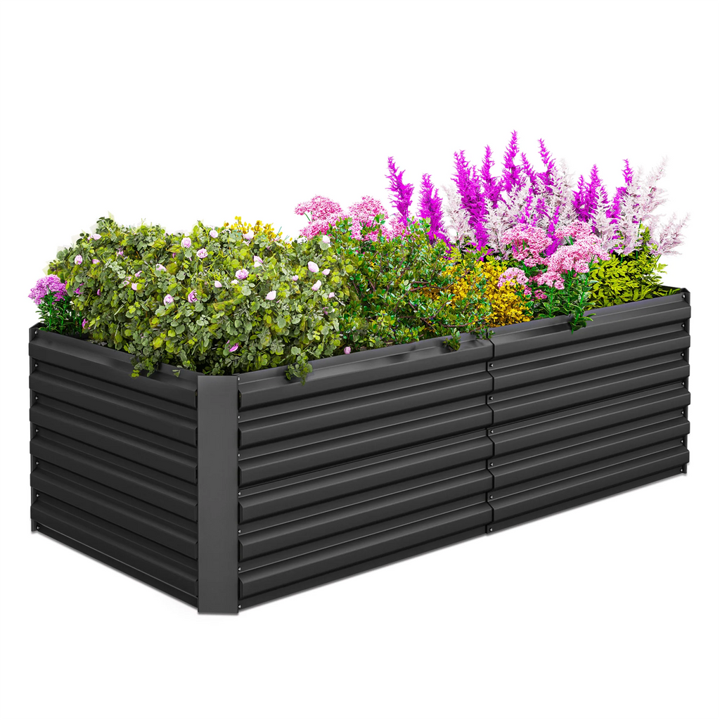 Black Metal Raised Garden Bed M92512