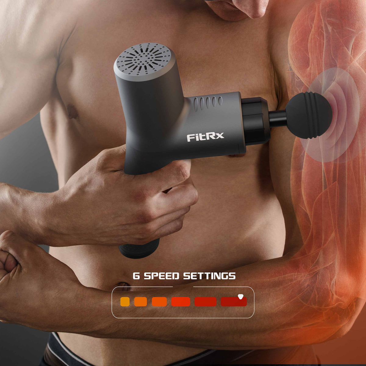 Handheld Percussion Massage Gun with Attachments P149