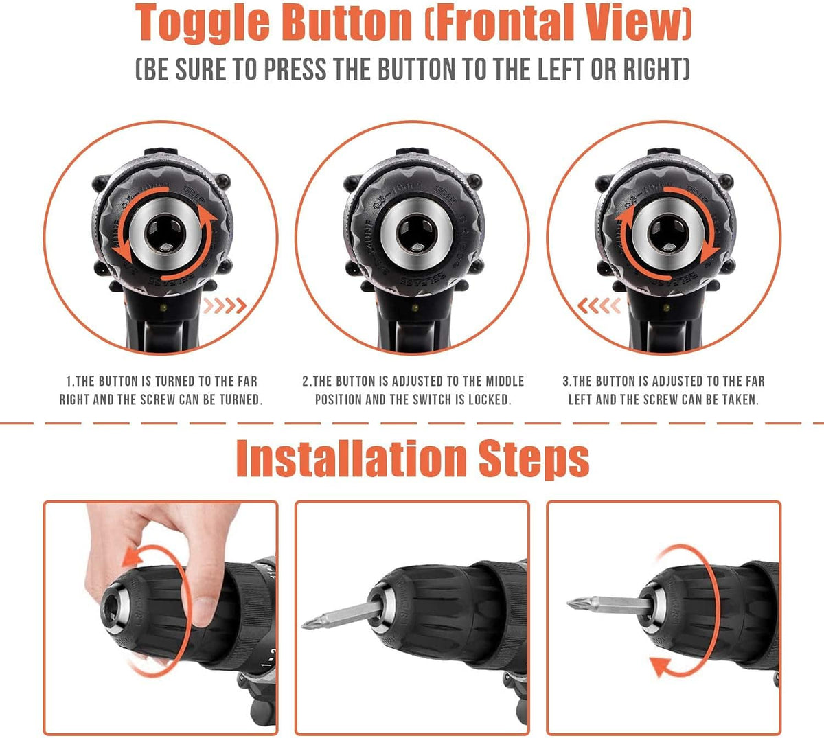 16.8V Cordless Drill Set with 2 Batteries Y418