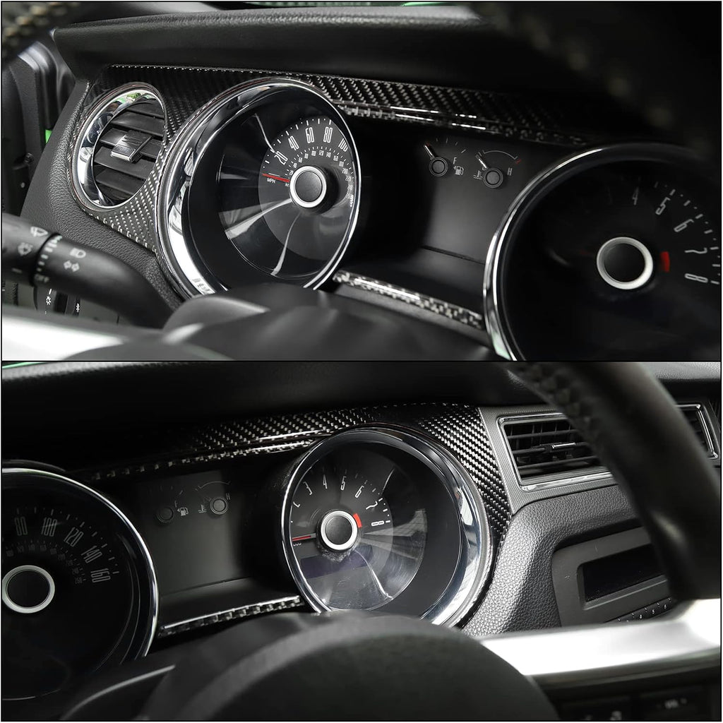 Carbon Fiber Dashboard Instrument Panel Trim Cover F174