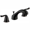8 in. Widespread Double-Handle Low-Arc Bathroom Faucet in Bronze D6511