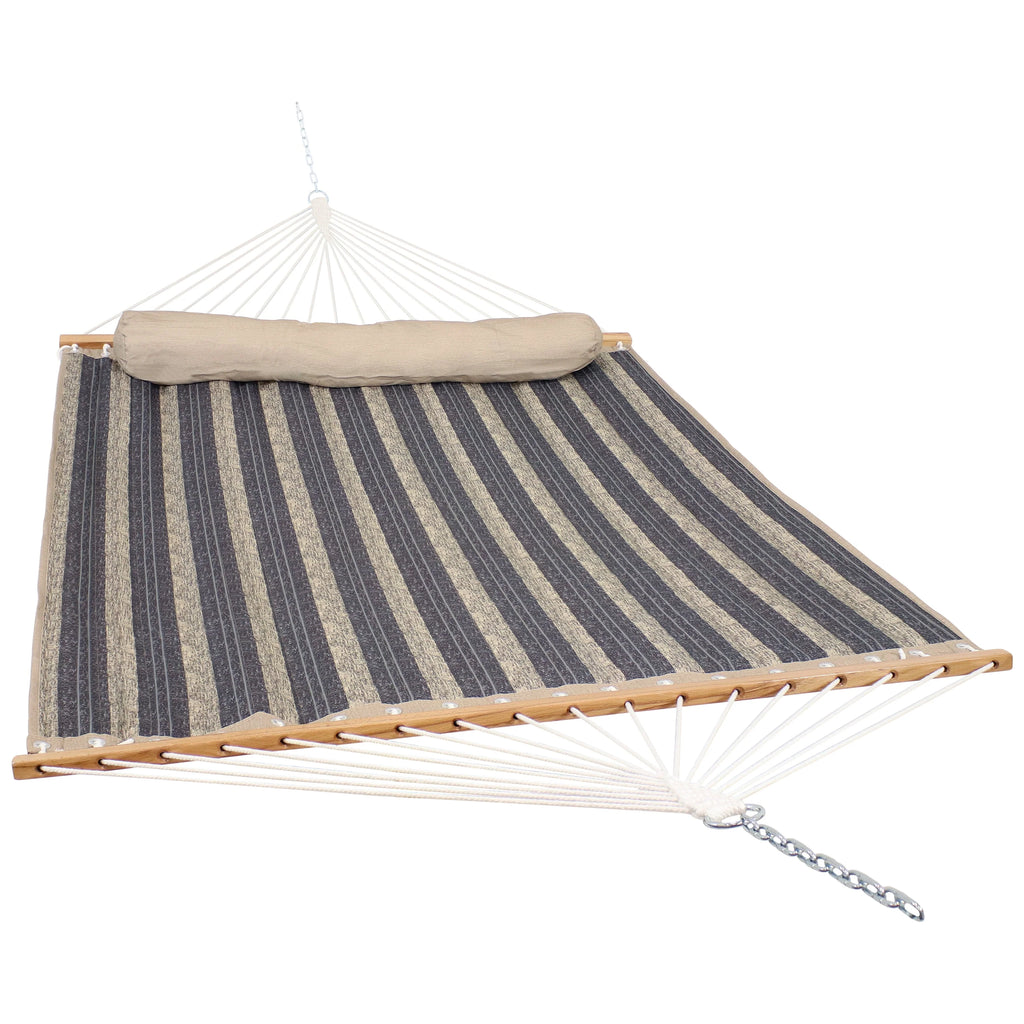 Quilted Fabric Double Hammock with Pillow M200