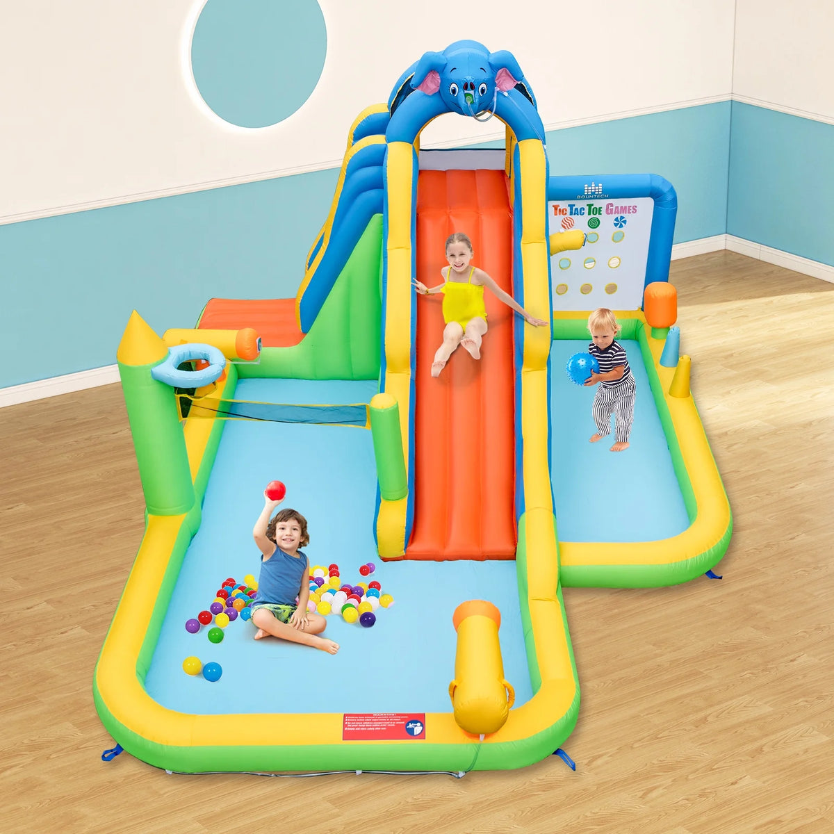 Inflatable Water Slide with Splash Pool Climbing Wall O233