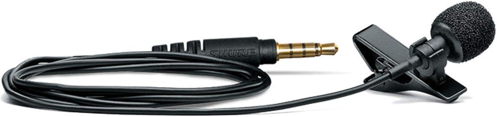 Omnidirectional Condenser Lavalier Microphone with Windscreen, Tie-Clip, Mount and Carrying Pouch, Black A521016