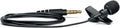 Omnidirectional Condenser Lavalier Microphone with Windscreen, Tie-Clip, Mount and Carrying Pouch, Black A521016
