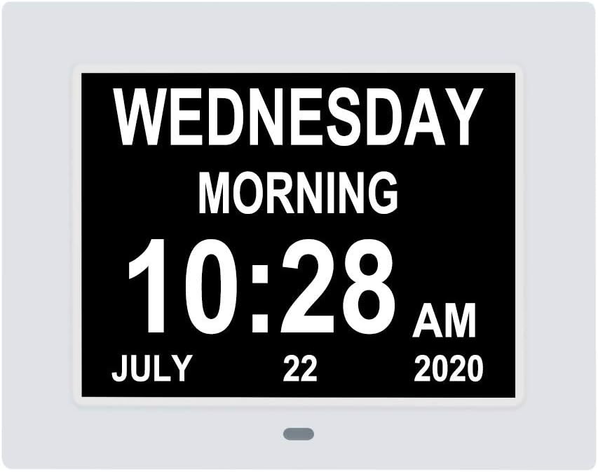 Extra Large Digital Calendar Day Clock with 12 Alarms F579