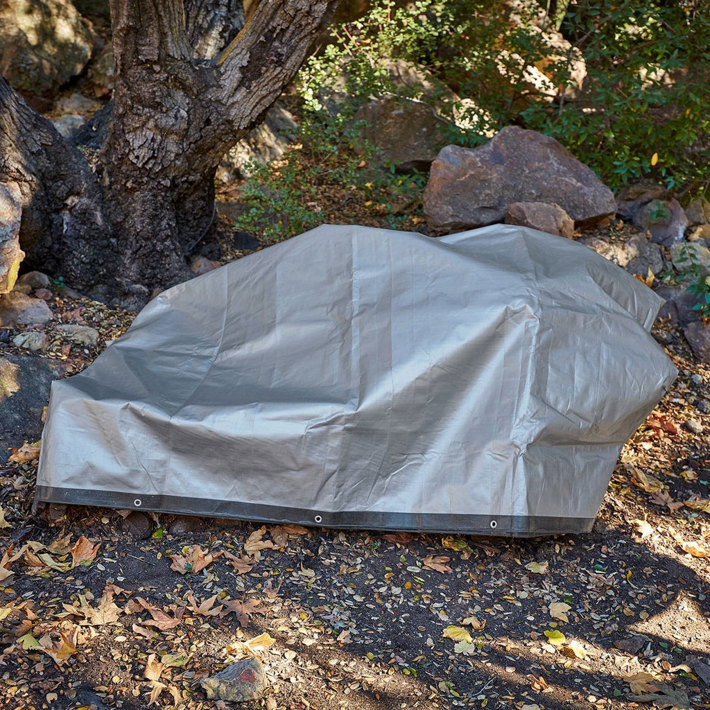 Silver and Black Weather-Resistant Tarp Z11960