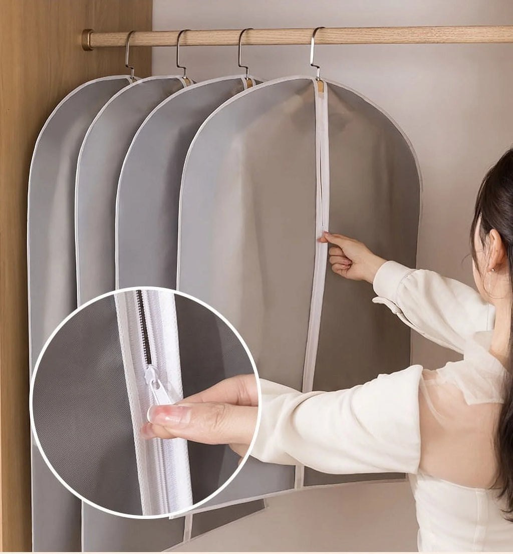 Garment Bags 5 Pack 40 X 24 Hanging Clothes Covers with Zipper V84705