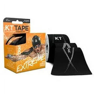 Black Synthetic Kinesiology Tape 20 Precut Strips W609