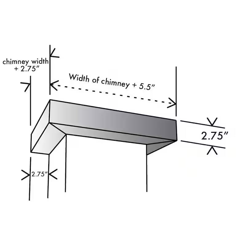 Crown Molding Profile for Wall Mount Range Hood M863013
