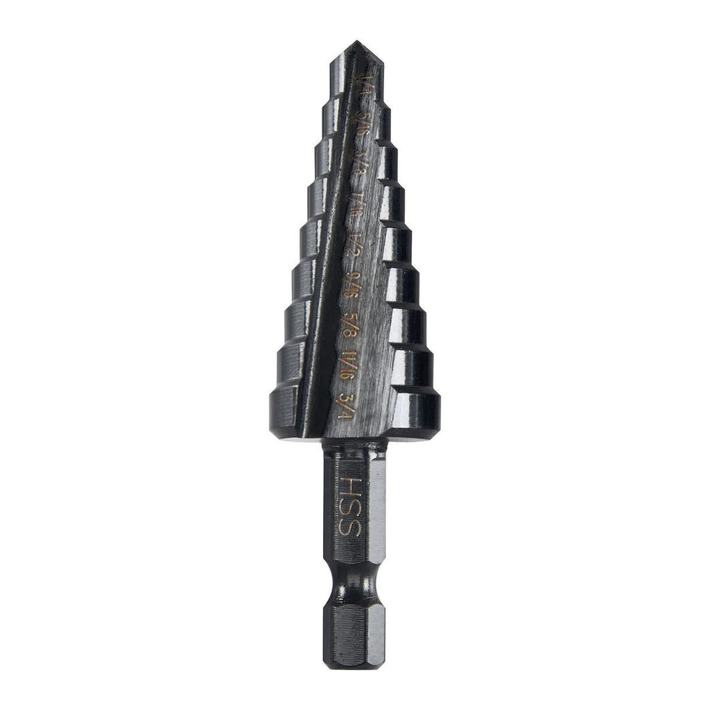 1/4 in. to 3/4 in. Black Oxide Step Drill Bit T98357