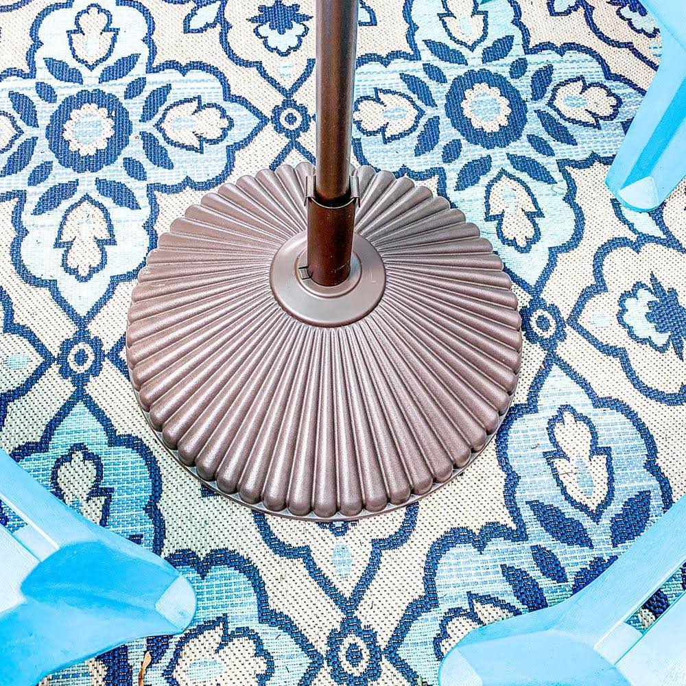Brown Plastic Patio Umbrella Base F77207