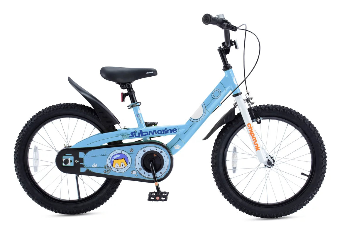 18 In Blue Steel Bike with Kickstand D7524