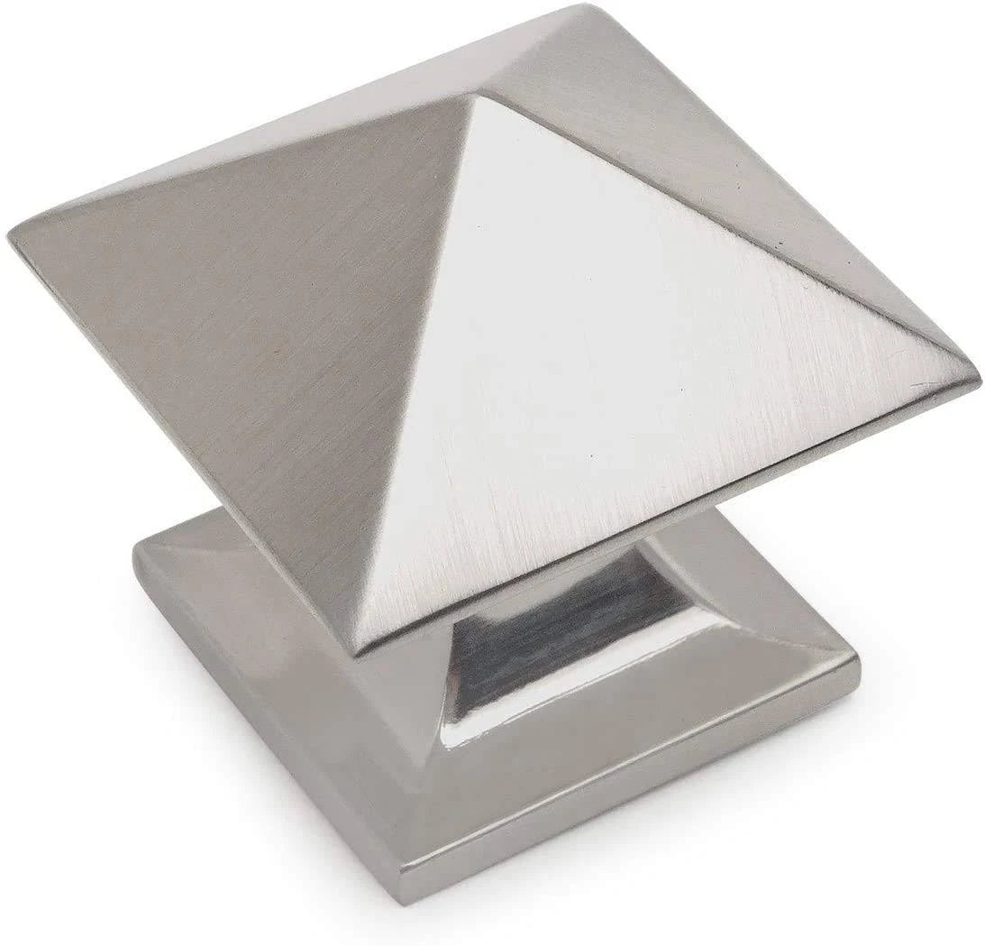 Satin Nickel Square Cabinet Knob 25 Pack W75881