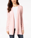 Misty Pink Open-Front Cardigan A168