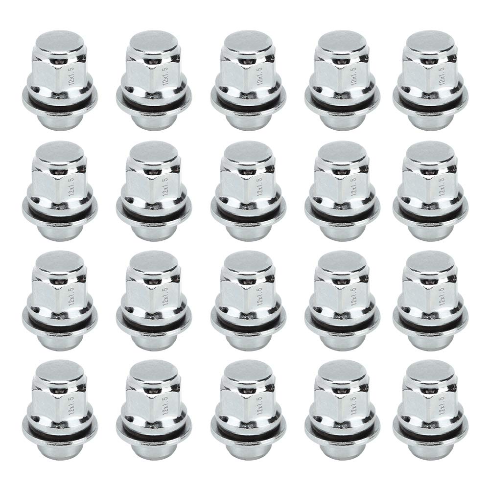 Silver Steel Wheel Nut 20 Pieces G6233