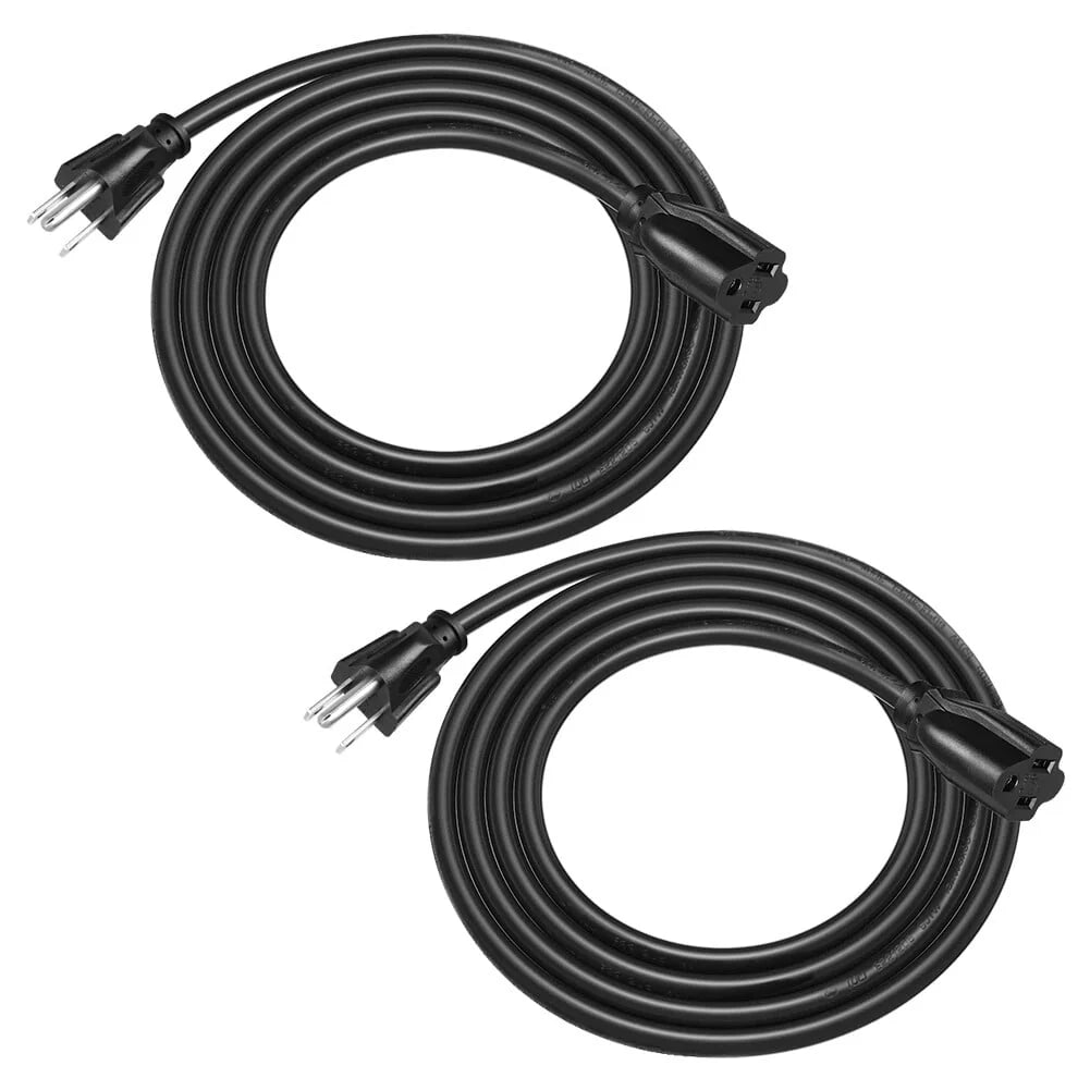 2 Pack 3FT 16 AWG 3 Prong Extension Cord H675831