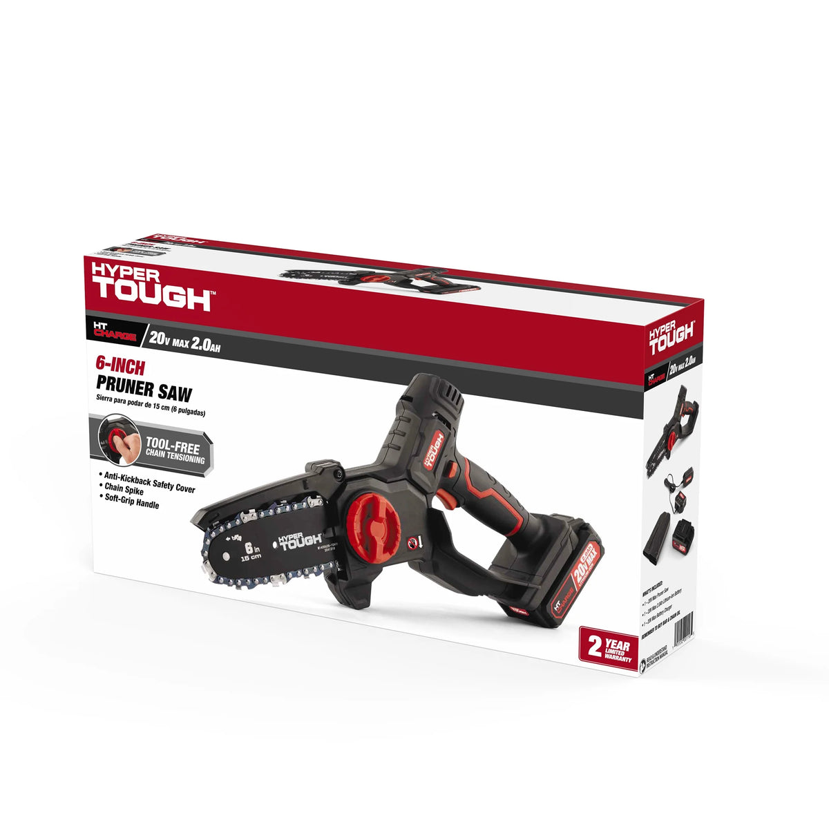 20-Volt 6-inch Mini Chainsaw with Battery and Charger Q742461