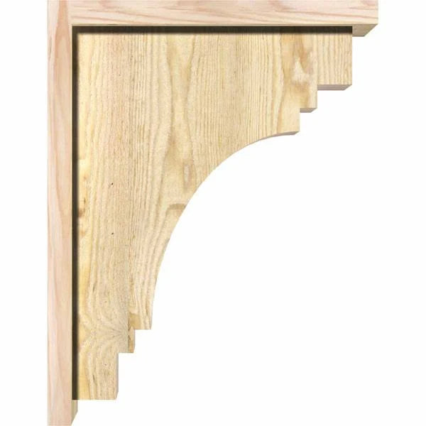 Rough Sawn Douglas Fir Corbel with Backplate C305