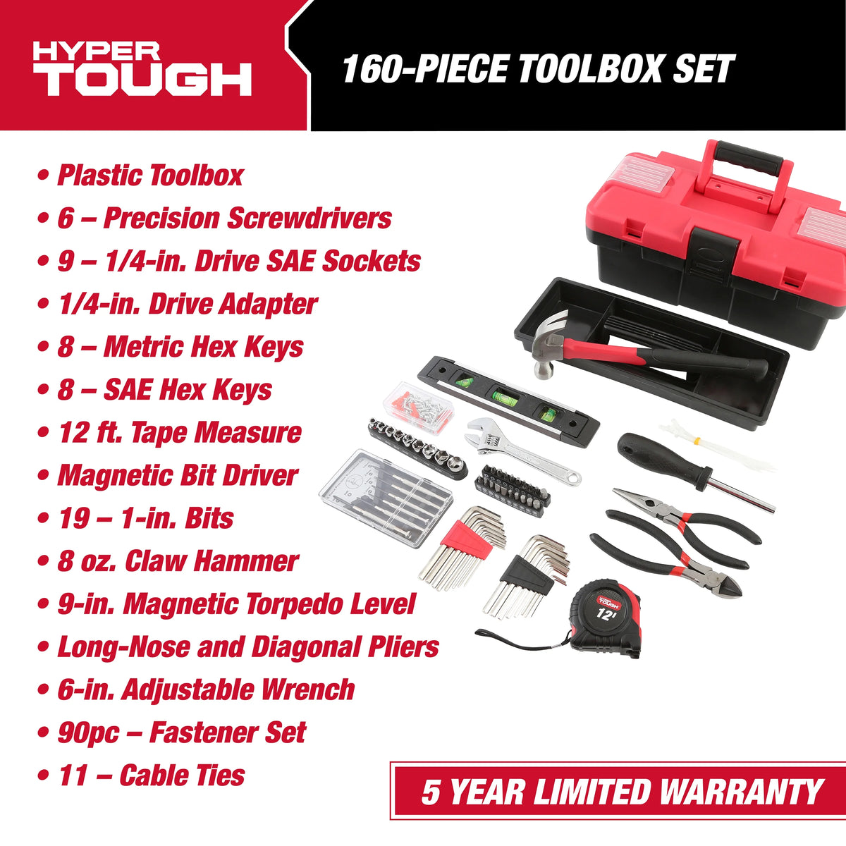 160-Piece Toolbox Set J8363