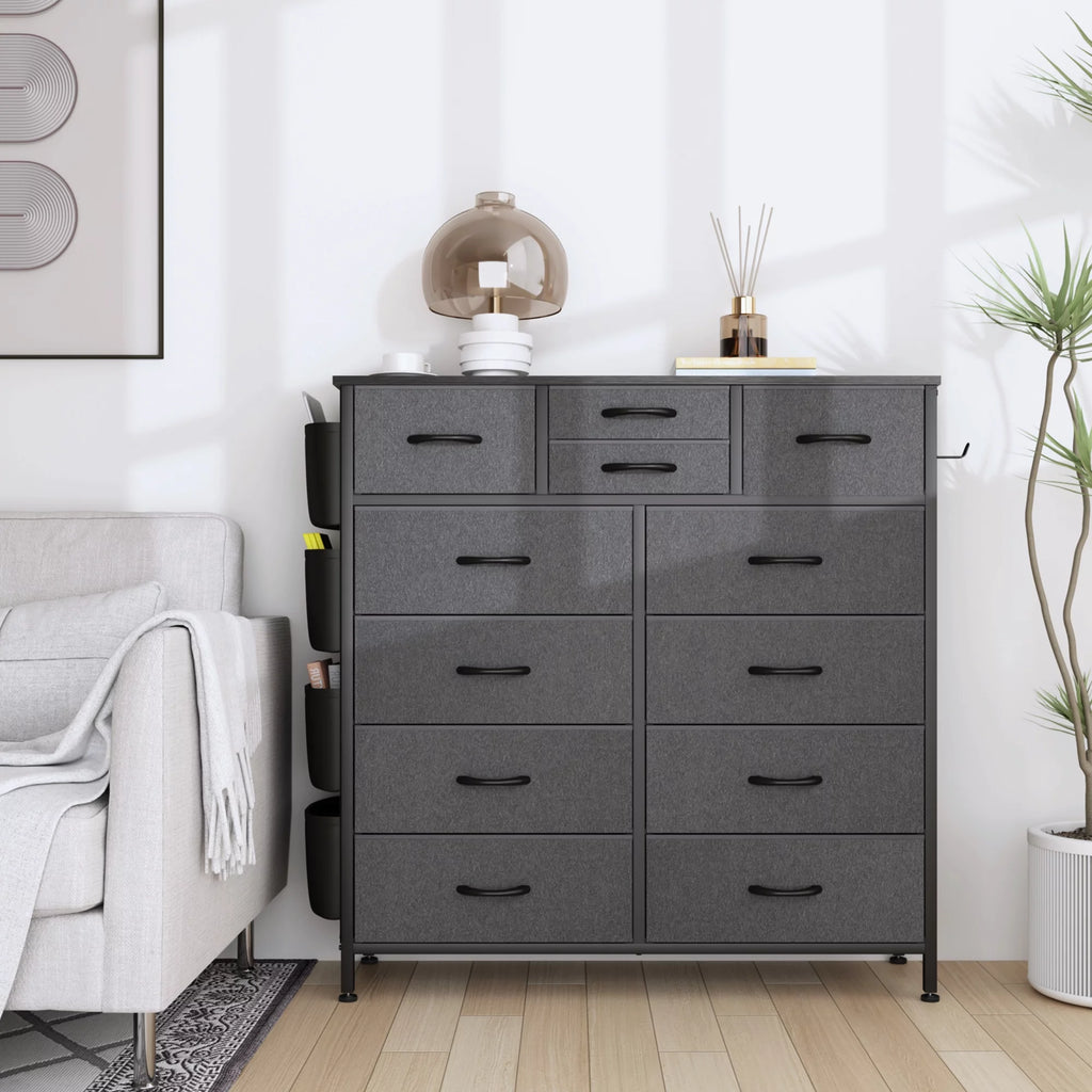 Rustic Brown 12 Drawer Dresser J661