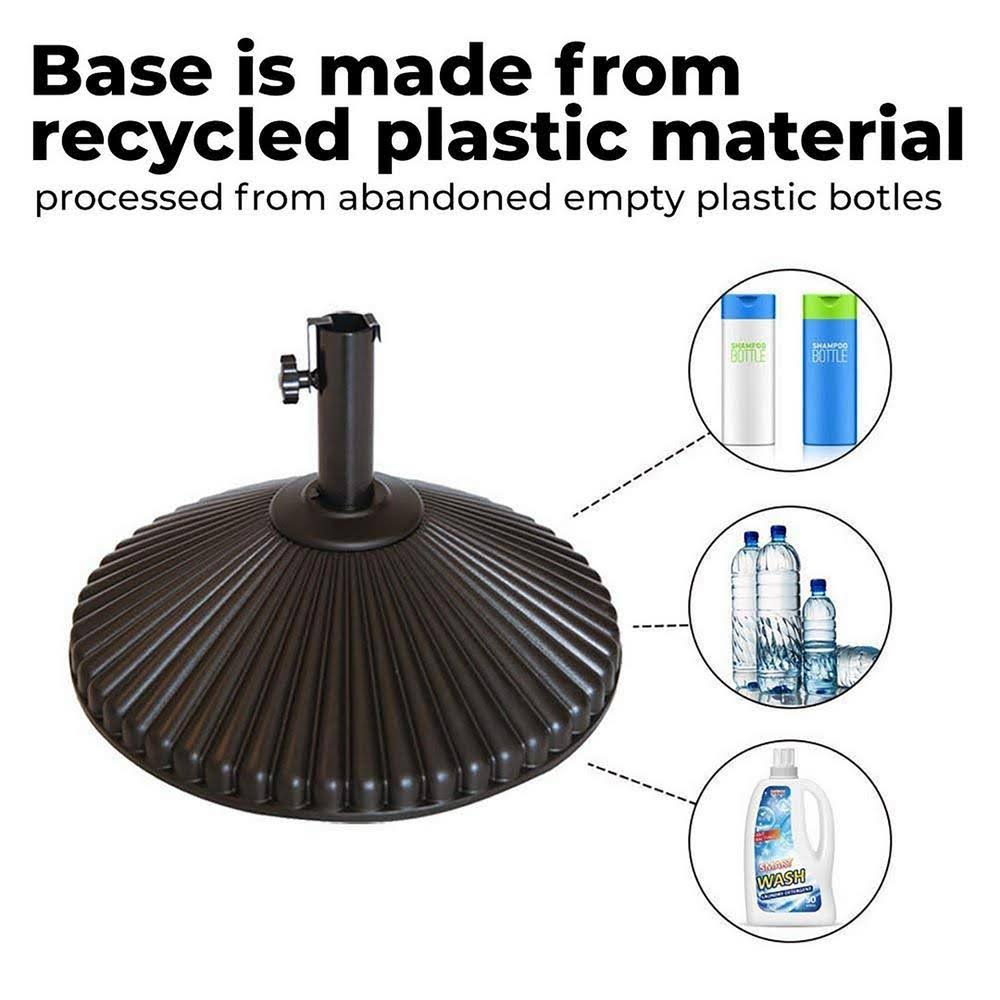 Brown Plastic Patio Umbrella Base F77207