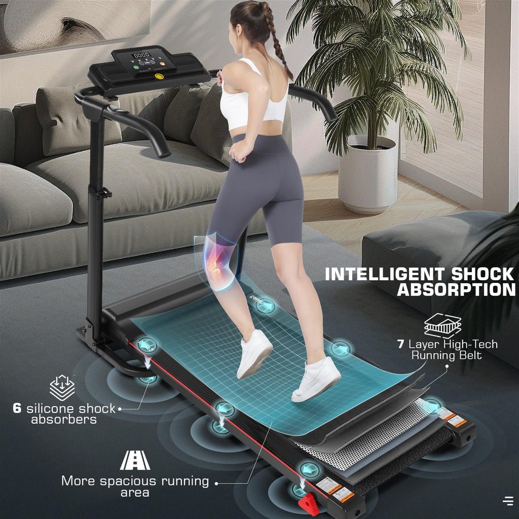 Folding Treadmill with Removable Desk, White P776
