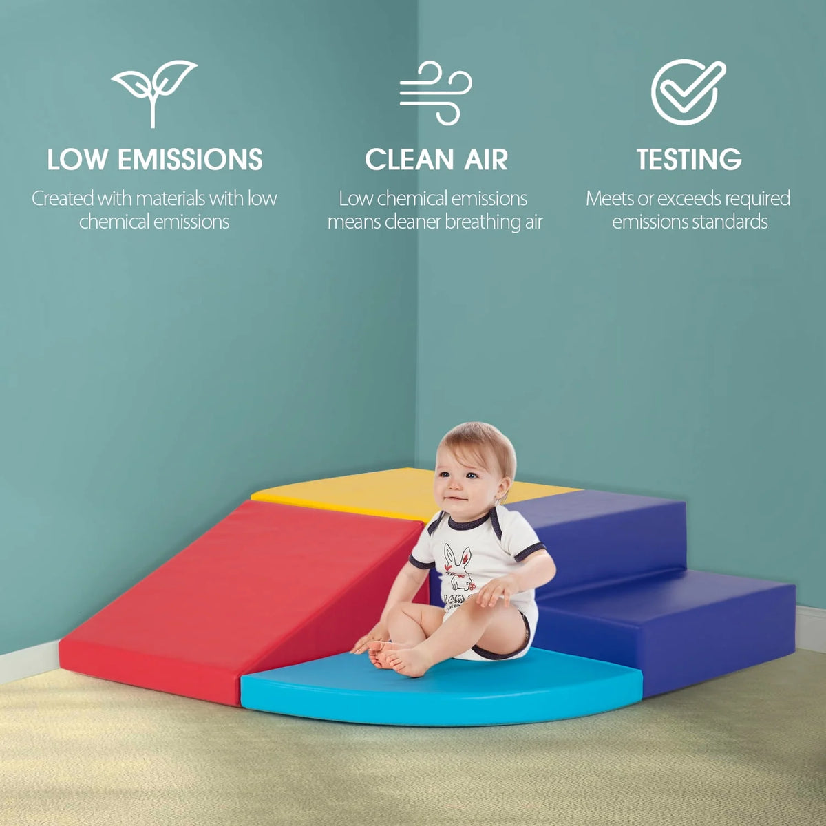 4-Piece Foam Climbing Blocks W4733