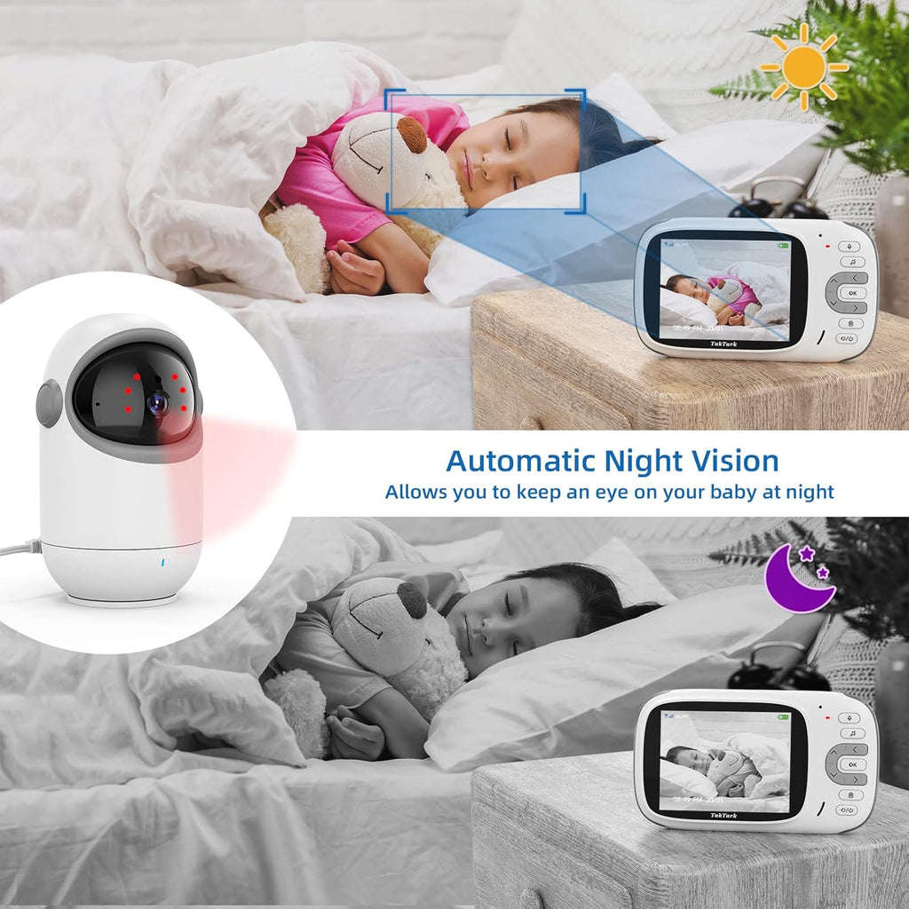 Video Baby Monitor with Camera and Audio, Two-Way Audio, Night Vision S950